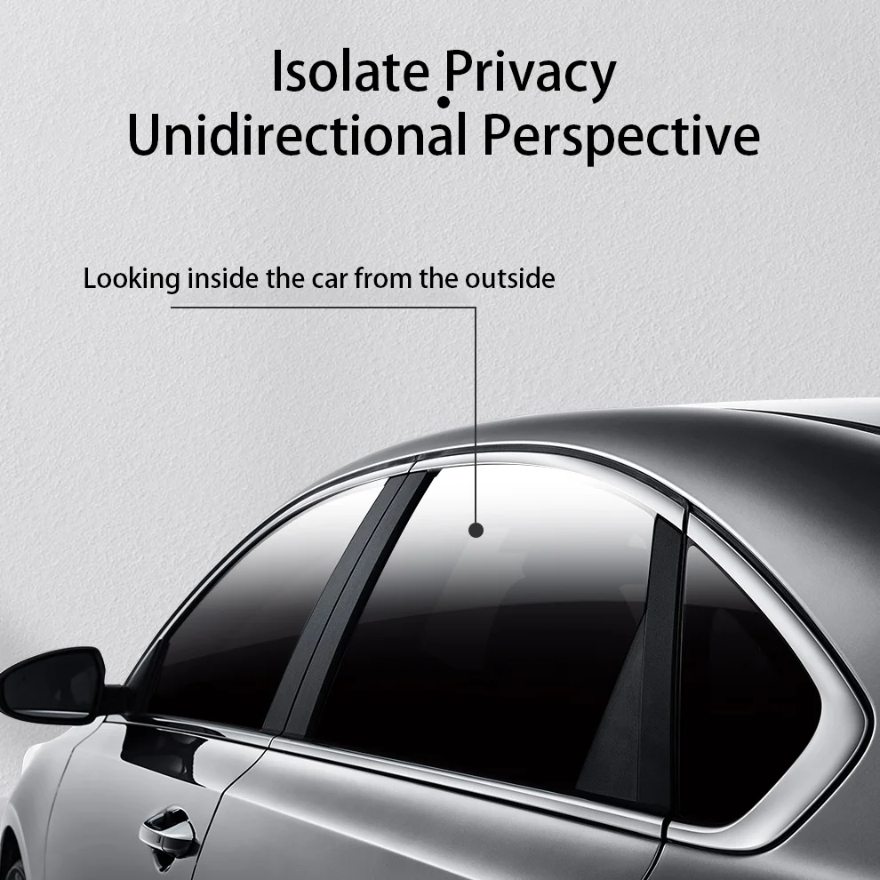 50cmx3/6m Car Window Privacy Tint Film Auto Vinyl Anti Look Glass Sticker Foils Ceramic Summer Solar UV Protector Mirror Films - Image 2