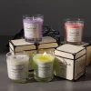 Aromatherapy Candle Premium Gift Box Glass Handmade Soy Wax Smokeless Creative Aromatherapy Candle Companion Gift