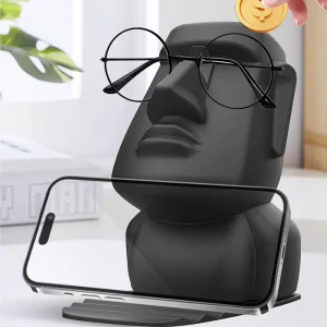 Funny Creative Glasses Holder Decor Glasse Lenses Phone Stand Office Home Accessories Figurines Miniatures Desktop Ornaments