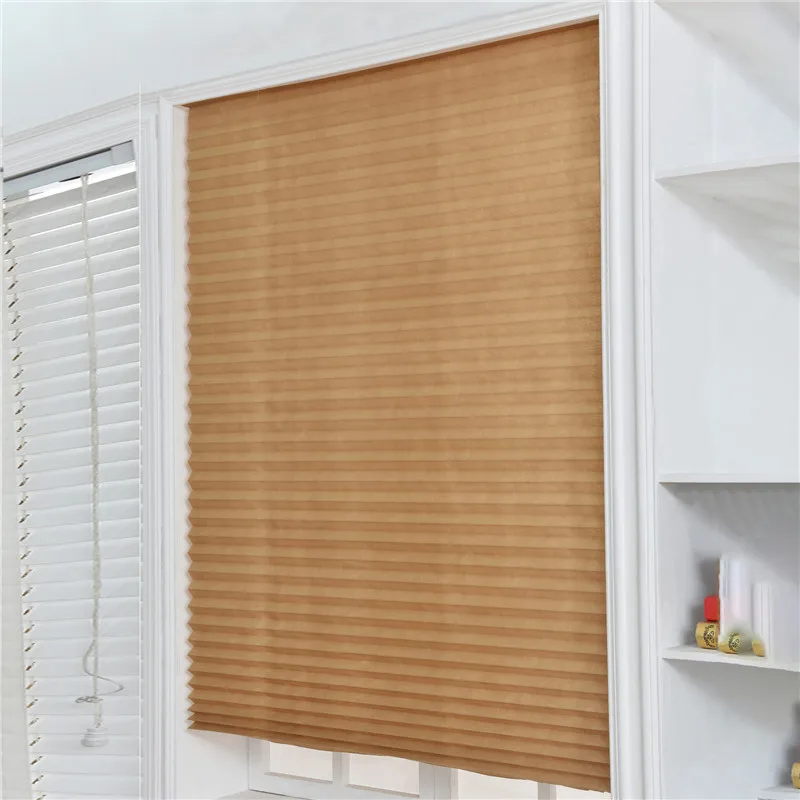 Cheap Adhesive Window Pleated Zebra Blinds And Shades Blind Roller Blackout Curtain For Bedroom Living Room Balcony - Image 2