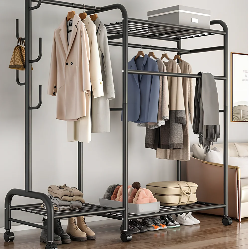 Durable Double-Pronged Clothes Rail Rack - Ideal for Garment Display & Organization in the UK - Image 5