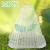 10Pcs Garden Cloche Dome Reusable Sturdy Mini Greenhouse Transparent Garden Accessories Plant Covers Garden Plants Nursery Cover