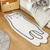 Simple Cartoon Imitation Cashmere Carpet Living Room Bedroom Bedside Warm Floor Mat Non-slip Washable Quick Drying Carpet