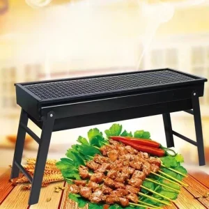 Extended Portable Outdoor BBQ ill Home Use Barbecue Oven Long Portable Charcoal ill for Outdoor Cooking And Baking