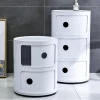 Cylindrical multi-layer plastic storage drawer cabinet, living room bedroom storage cabinet bedside cabinet side cabinet