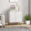 HOMCOM Sideboard with Adjustable Shelves & Doors for Living Room, White