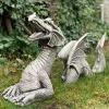 Dragon Sculpture Resin Giant Lawn Sculpture Gothic Fantasy Character Art Garden Terrace Statue Decoration