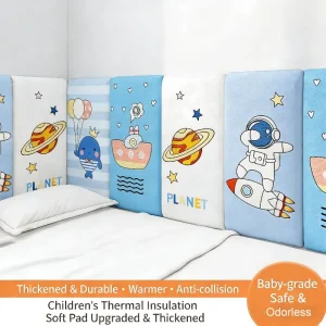 Self-Adhesive Anti-Collision Wall Padding for Kids, Tatami Style Bedside Headboard Cushion, Soft Wall Protector for Bedroom