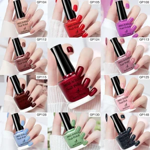 8ml Water-Based Nail Polish 48 Colors Long Lasting Quick Drying No Need of Lamp to Cure Nail Supplies Vernis for Nails Manicure
