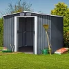8' x 8' /6' x 8' FT Outdoor Garden Tool Storage Shed Backyard Tool Storage Room Bicycle Parking Shed