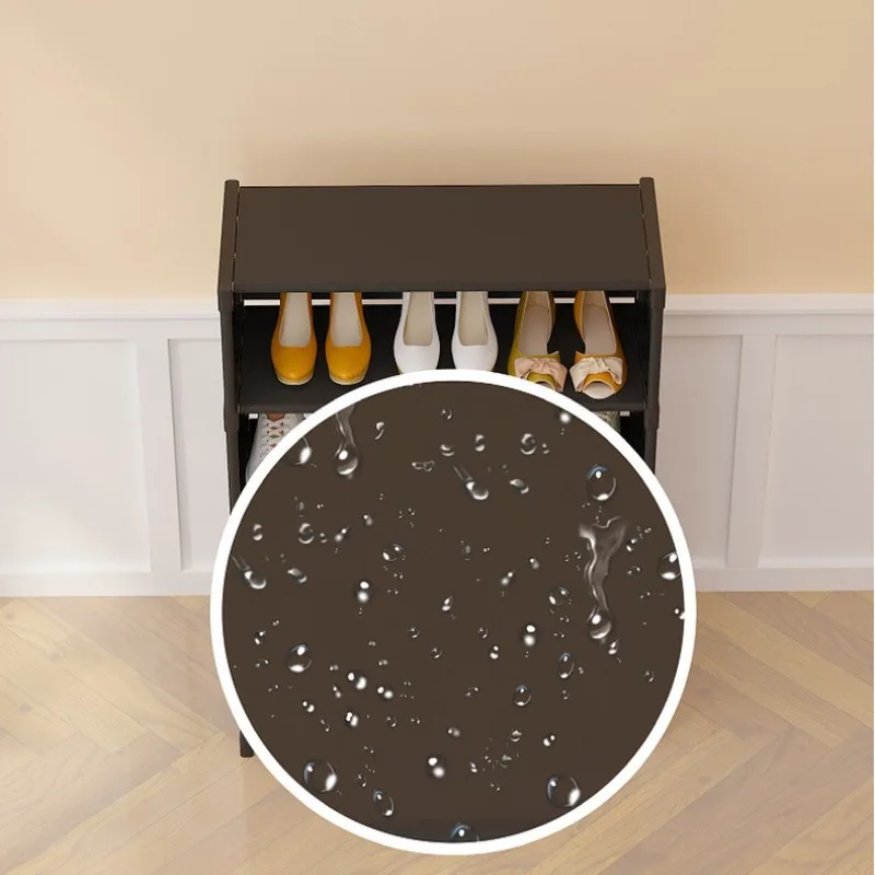 Multilayer Dustproof Shoes Rack with Curtain Living Room Shoe Organizer Rack Stackable Storage Shelf Saving Space Cabinet - Image 6