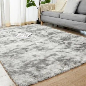 VIKAMA European and American Style Machine Washable Carpet Soft Plush Floor Mat Living Room Bedroom Pet Home Decoration Carpet