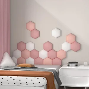 1PC Anticollision Hexagonal Headboard Bed Soft Bag Set Wall Sticker Tatami Decor Aesthetic Home Decoration
