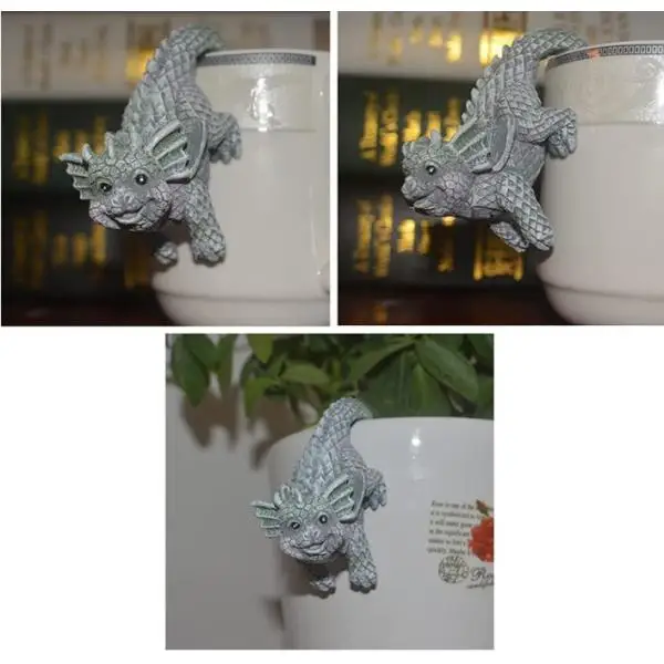 4pcs Resin Cute Garden Statue Decoration Flowerpot Hanger Sculpture Planter Computer Edges Hanging Figurine Dragon Ornament 4pcs Resin Cute Garden Statue Decoration Flowerpot Hanger Sculpture Planter Computer Edges Hanging Figurine Dragon Ornament