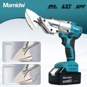 Mamidw 320N.m Cordless Metal Shear Brushless Electric Iron Scissor 2 Speed with LED Light for Makita 18V Battery pin