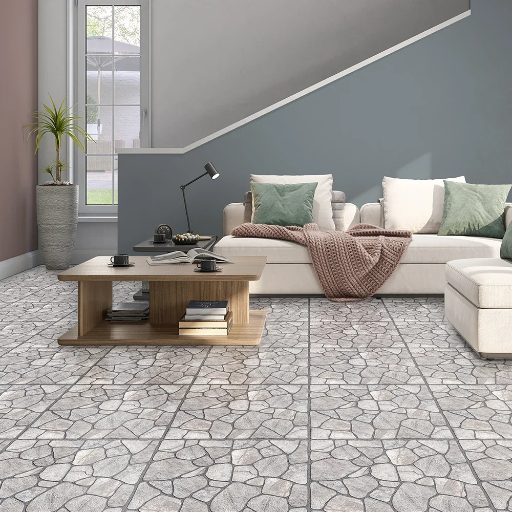 29 Styles Thickened Frosted Tiles Floor Sticker Kitchen Bathroom Home Renovation Wallpaper Waterproof Non-slip Art Wall Decals - Image 2