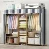 Luxury Fabric Wardrobe for Household Bedroom Assembly Wardrobes Rental Dormitory Simple Closet Storage Locker Bedroom Furniture