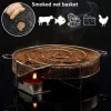 Cold Smoke Generator Charcoal Barbecue Round Meshes Apple Wood Chips Smoker BBQ Grill Accessories For Salmon