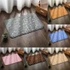 Cobblestone embossed door mat non-slip absorbent bath mat Floor decoration mat Shower room bath mat coral wool sponge mat