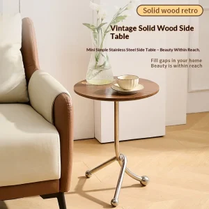 Nordic Minimal Round Nightstand Bedside Table Small Side Table Living Room Bedroom Furniture Drawer Storage Furniture Bedroom