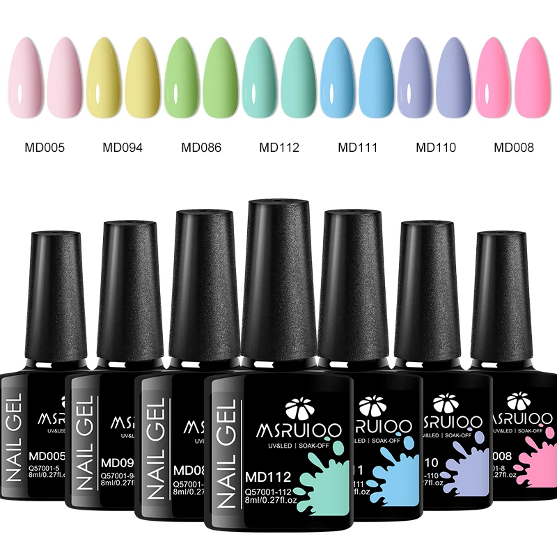7pc Nail Gel Polish Set DIY Nail Art Design All For Decoration Soak Off UV Gel Long Lasting Manicure Painting Gel Vernis Kits - Image 2