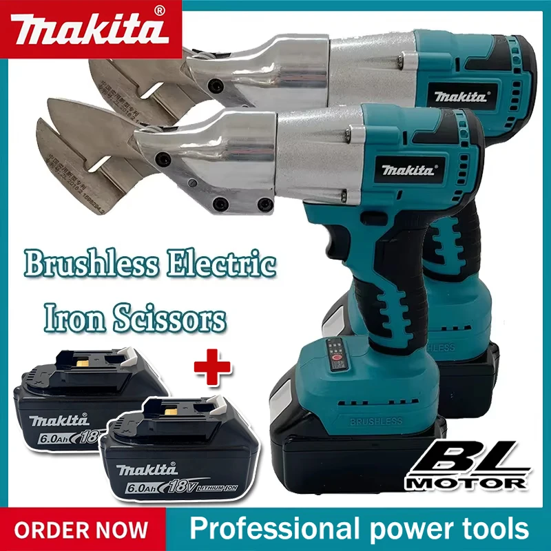 Makita Brushless Electric Scissors Rechargeable Cordless Iron Sheet Scissors Cutting Tools Metal Sheet Shear Fit 20V Battery