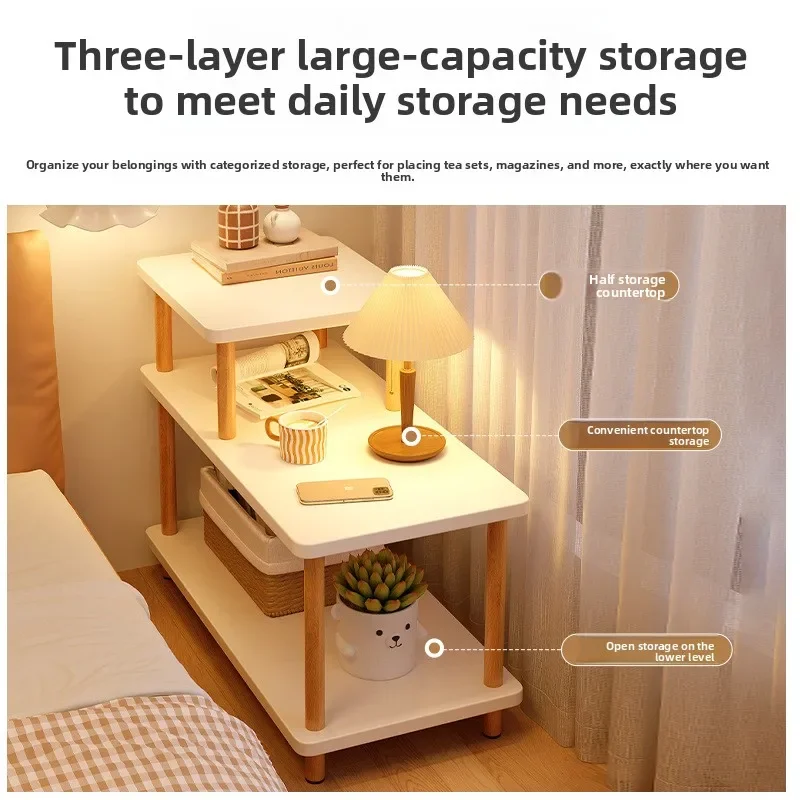 Household Goods Bedside Table Narrow Table Bedroom Small Cabinet Bedside Table Bedside Table - Image 5
