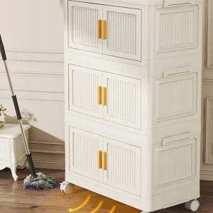 No Installation Baby and Toddler Wardrobe Children's Hanging Wardrobe Foldable Toy Storage Cabinet Foldable Multi-Layer Home Storage