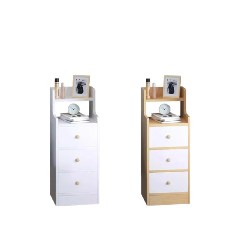 Bedside table Extremely narrow bedside crevice shelf bedside side low cabinet - Image 5