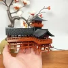 Chinese Belvedere Statue Ancient Building Model Japanese Pavilion Decorations Miniature Zen Garden Aquarium Bonsai Ornaments