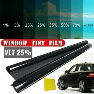 3/5m Black Car Window Foils Tint Tinting Film Car Auto Home Decorate Window Glass Film Solar UV Protector Window Sticker Films