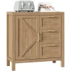Buffet Cabinet Sideboard with Storage, 35.4 in Modern Buffet Cabinet with Storage, Farmhouse Buffet Table Console Coffee Bar Cab