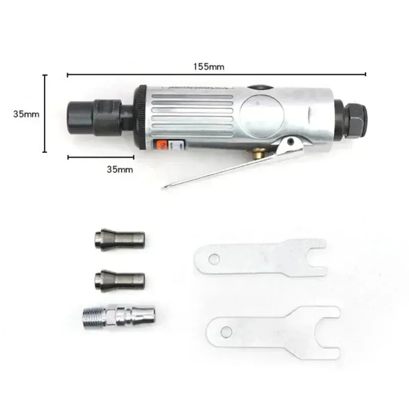 16Pcs/Set 1/4 Inch Car Air Compressor 90psi Grinder Machine Tirel Rotary Stone Tool Kit High-speed Polishing Pneumatic Tool - Image 5