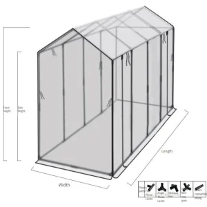 Sunshade insect-proof tower-shaped vegetable garden greenhouse