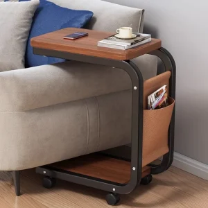 Mobile Nightstand with Wheels,Small Rolling Bedside Table for Modern Bedroom,Movable End Table with Storage for Living Room