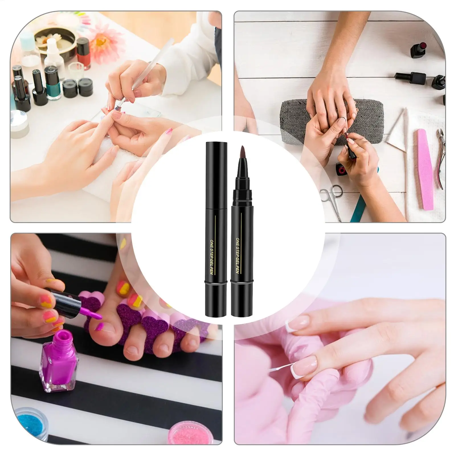 multi Colors Nail Polish Gel Pen Gel Art Quick Drying Pens Fast Dry Nail Color Pen Nail Varnish Pens For Women Girls Friends - Image 6