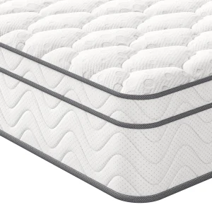 Vesgantti Pro Hybrid Mattress 10.3 Inch Mattress with Breathable Foam and Individually Pocketed Springs - Medium, Classic Box Top