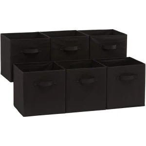 Non-Woven Cloth Box Drawer Basket, Wardrobe Collection Basket, Foldable Cube Storage Box, 27 CMX27CMX28cm