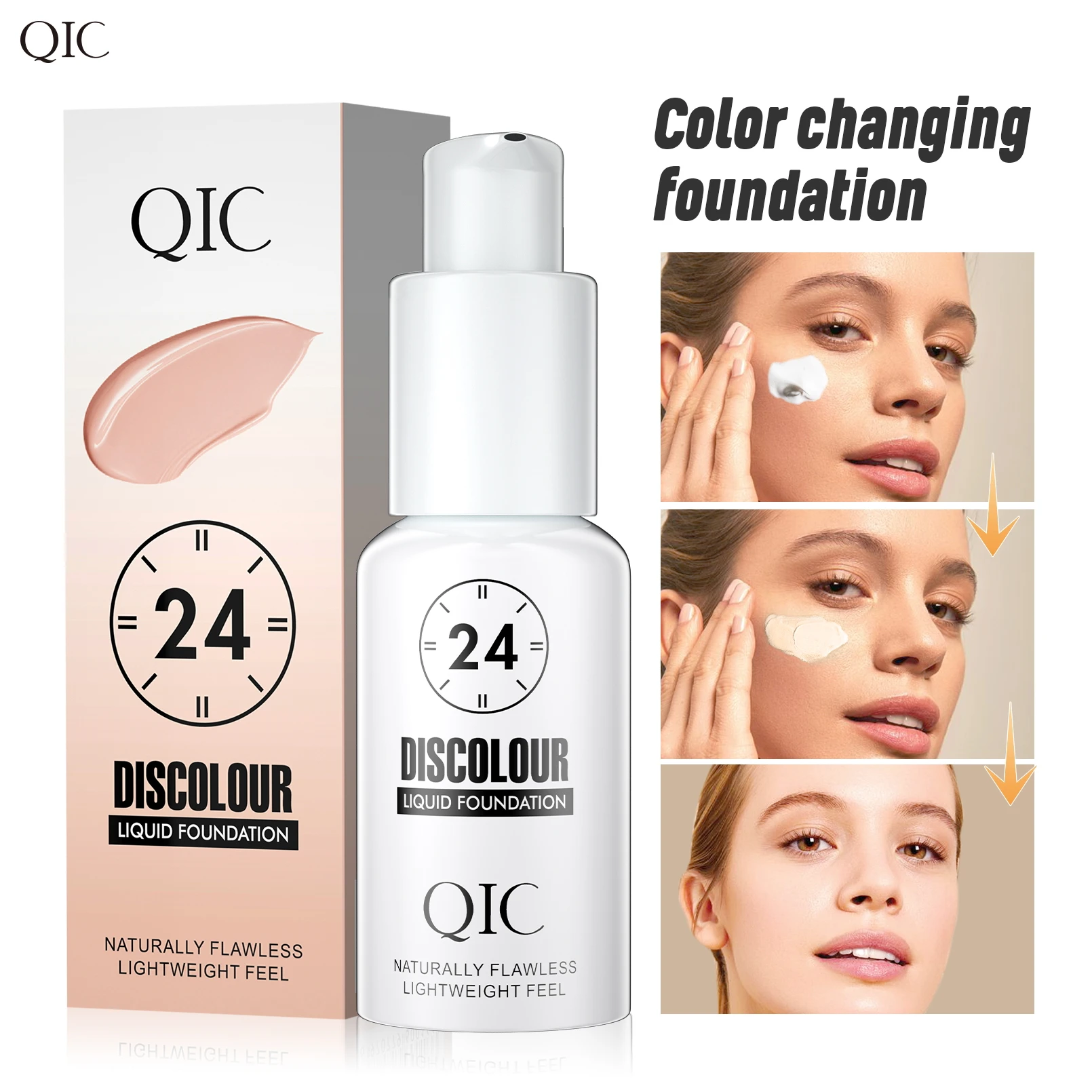 Foundation Magic Color Changing Foundation Liquid Soft Matte Long Lasting Hydrating Makeup Base - Image 6