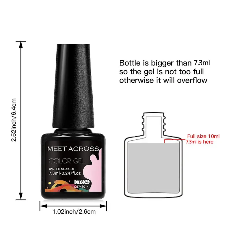 6pcs Nail Gel Polish Set Nude Pink Red UV/LED Nail Art Vernis Gel for Manicure Design All-Season Semi Permanent Quick Dry - Image 6