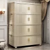 Foldable Kids Wardrobe Toy Storage Clothes Organizer Closet Cabinet Portable Nursery Playroom Bedroom Living Room Furniture