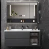Mirror Perfume Bathroom Cabinet Toilet Display Partitions Drawers Paper Luxury Cupboard Decorations Gabinete Trendy Furniture