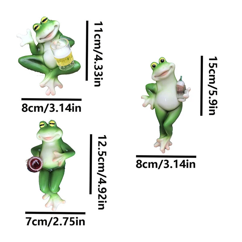 Frog Figurine Plant Hanger Decorations For Pots, Miniature Frog Statue Outdoor Women Gifts Frog Garden Decor Planter Pot Hugger - Image 6