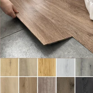 10pcs 15x40cm Peel and Stick Floor Tile, pvc Plank Flooring Self-Adhesive, Luxury Wood-Look Planks for DIY Installation
