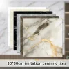 PVC Imitation Marble Wall Stickers Self-adhesive Floor Stickers Waterproof Bathroom living Room Decoration Decals 30*30cm