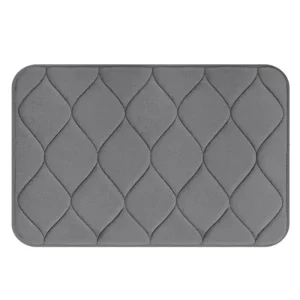Homaxy Memory Foam Bathroom Bath Mat Soft Non-Slip Carpet Absorbent Floor Bathroom Rug Shower Carpet Kitchen Decor Foot Mat