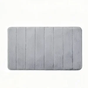 Homaxy Memory Foam Bath Mat Super Absorbent Bathroom Rug Shower Carpet Soft Coral Velvet Floor Rug Home Decoration Non-Slip Mats