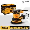 DEKO DKOS32XL125 320W Speed 14000pm Random Orbit Sander Home DIY Carpenter Strong Dust Collection Polisher