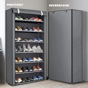 6-10 Tier Multi-Layer Shoe Cabinet with Dust-Proof Rolling Shutter Door, Easy to Assemble, Space-Saving Home Storage Cabinet, Suitable for Entryways, Hallways, Bedrooms, Living Rooms, Homes, Dormitories, Etc./Modern Decorative Shoe Cabinet