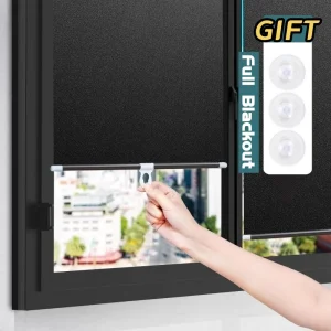 2/1pcs Sunshade Privacy Cordless Window Curtain Retractable Nail-free Suction Cups Roller Blinds Full Blackout Car Thermal Blind